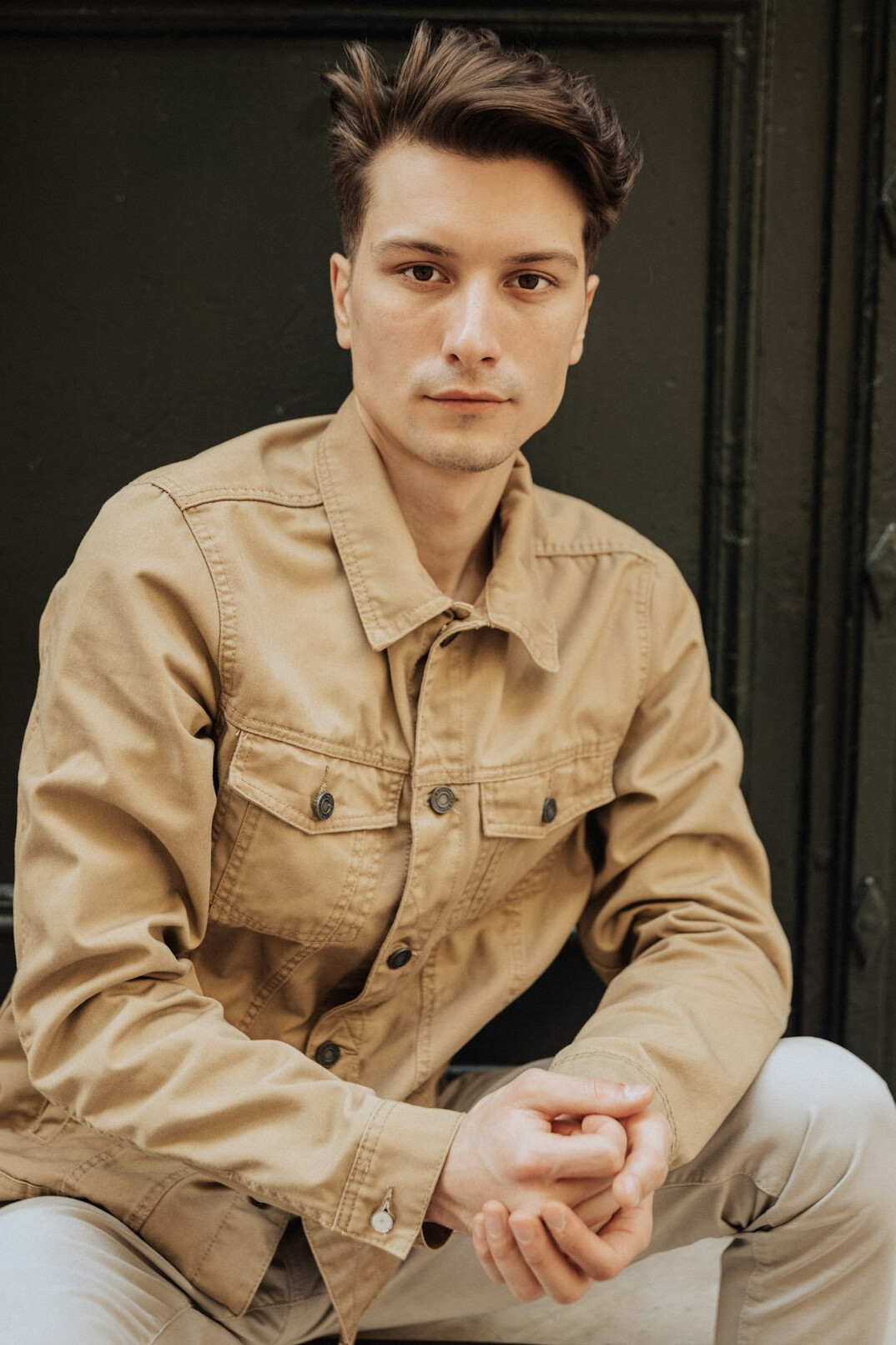 Portrait of a smiling man in a casual jacket